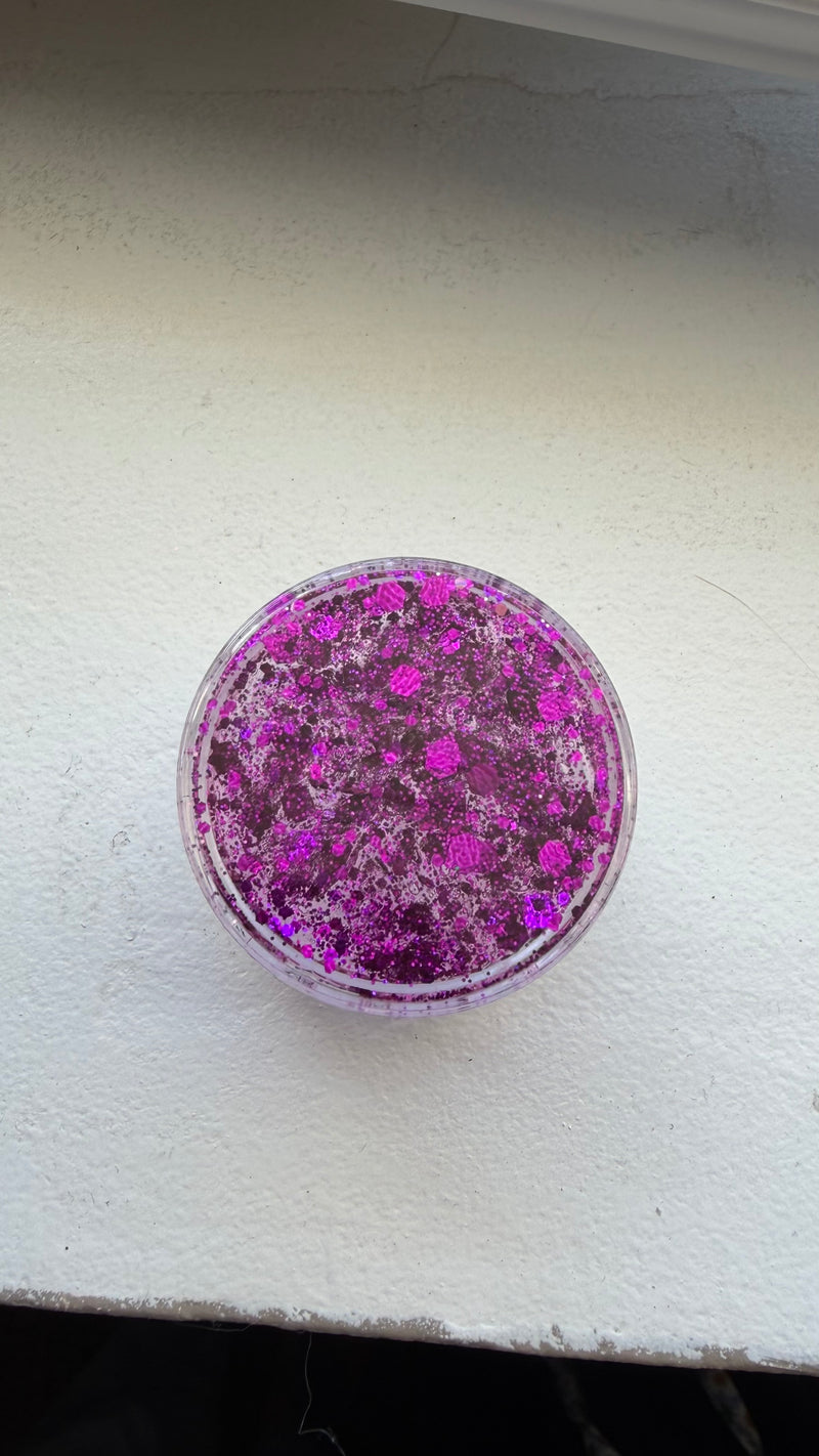 Purple/black mix chunky glitter mix hair gel