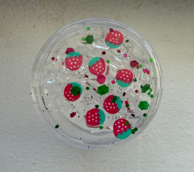 Full strawberry hair glitter gel